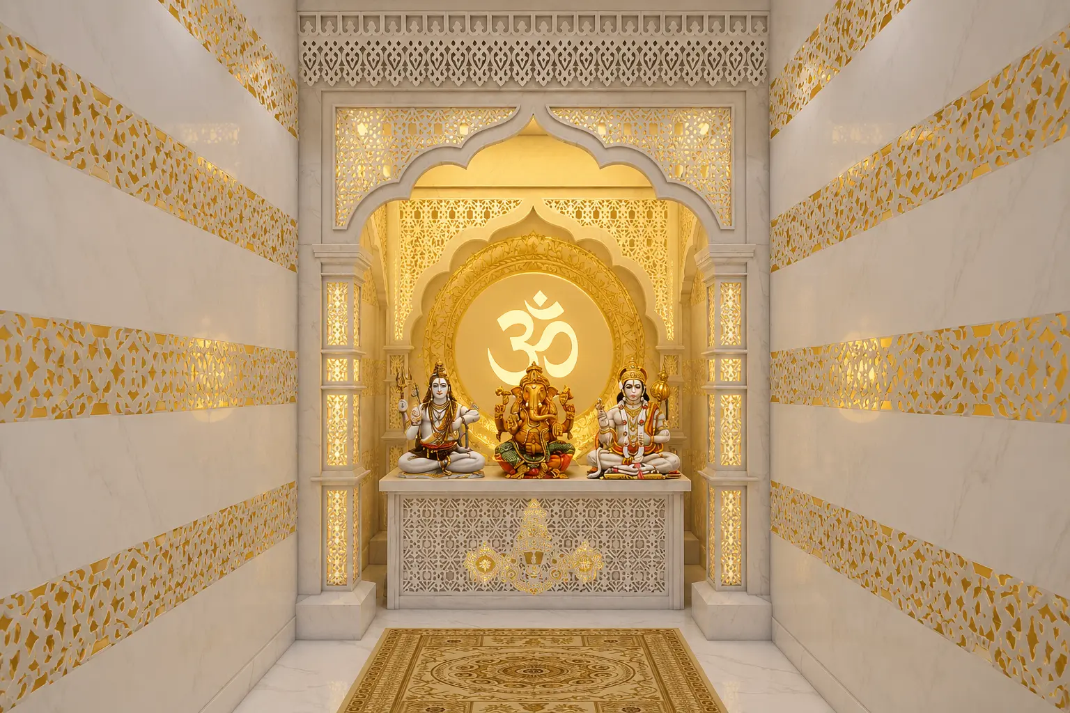 Create Your Custom Corian Mandir in Gurgaon